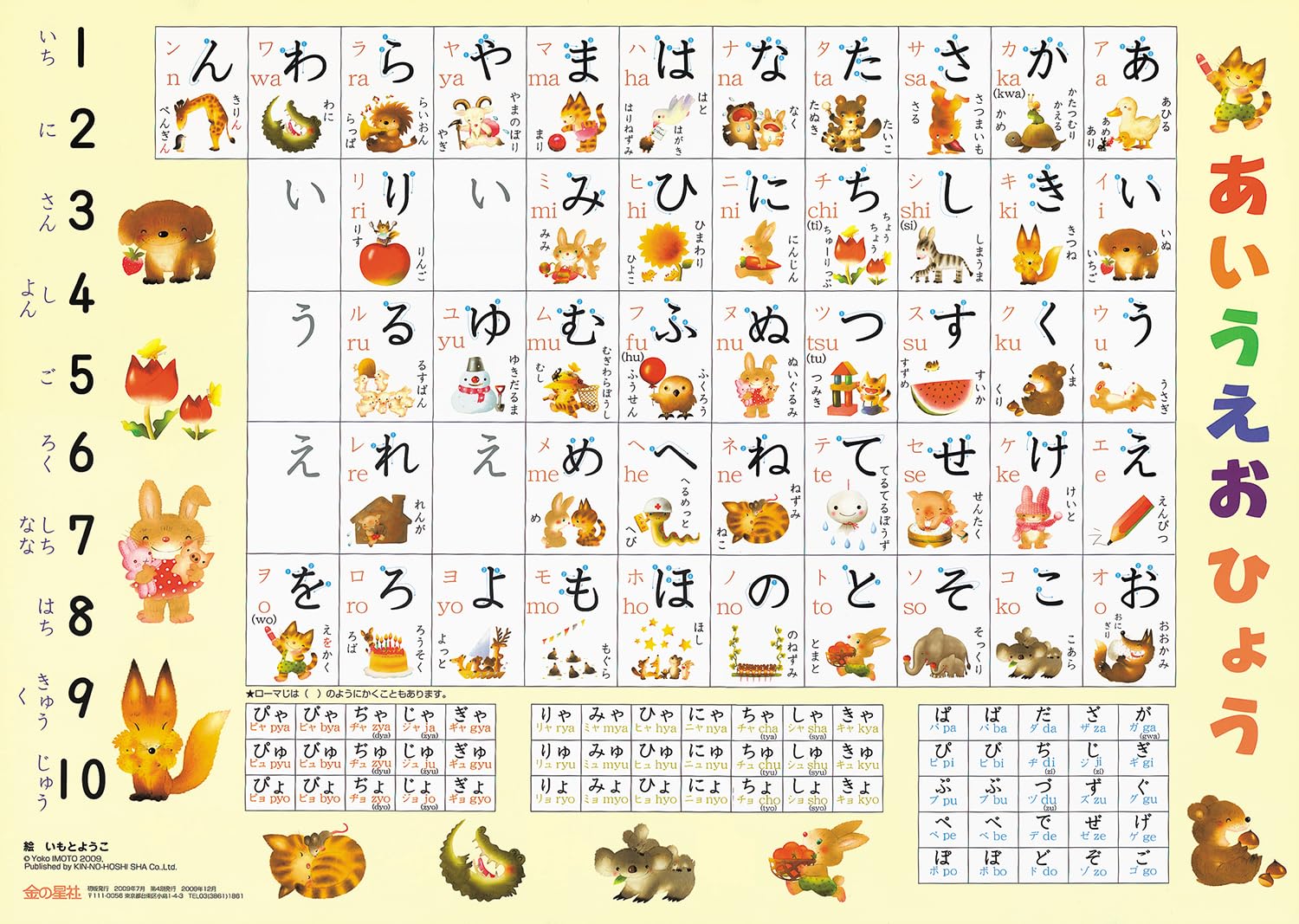 いもとようこのあいうえおひょう ([バラエティ]) : Amazon.sg: Books